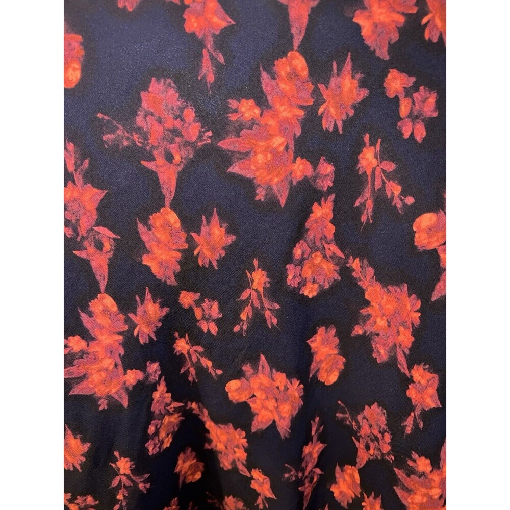 Lauren Ralph Lauren Sweatshirt Womens Plus Sz 2X Navy Red Floral Knit Sweater - Picture 6 of 8
